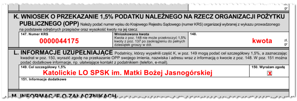 1,5% podatku pit 37
